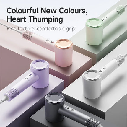 High-speed bladeless hair dryer Negative ion hair care High power, silent and quick drying, portable, suitable for home travel