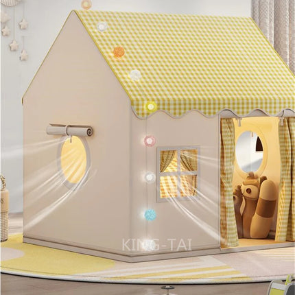 Kid Toys Tent Princess Castle Play House Cubby Children Small House Folding indoor Play tent Baby Tent Solid Frame No Light Ball