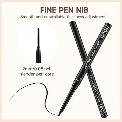 Matte Eyeliner, Ultra-Soft Gel Texture, Smooth Touch, Super High Color Rendering, Waterproof And Sweat-Proof, Not Easy To Smudge
