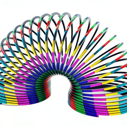 1/3/6pcs Cool Gradient Gold Foil Magic Rainbow Spring Toy for Kids & Adults, Educational Fidget Gift