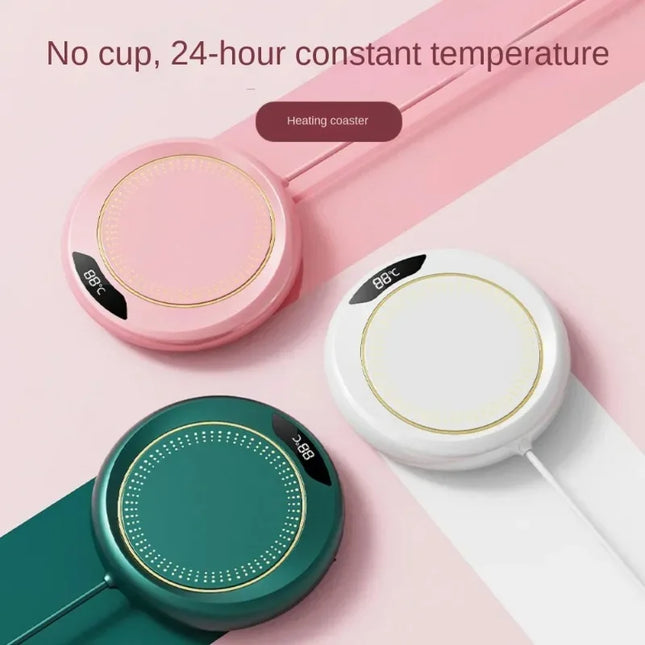1pc Intelligent Constant Temperature Heating Coaster Heater,with 3 Temperature Adjustments,anti Slip,to Meet Different Cup Style