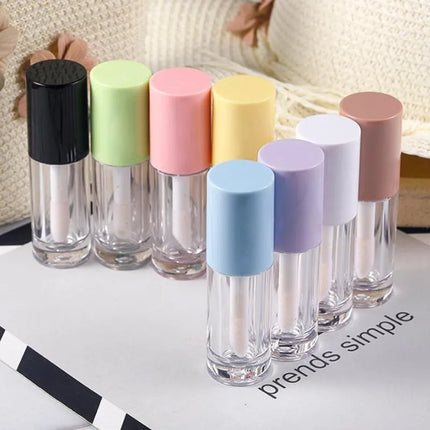 10/30/50pcs 6ml Round Empty Lip Gloss Tube Big Lip Brush Rod Lip Glaze /Lip Oil Tube Liquid Lipstick Tube Cosmetic Container