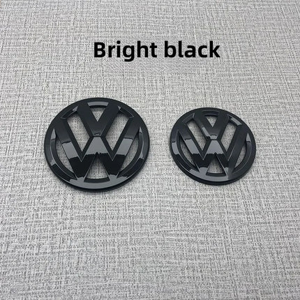2Pcs Car Front Grill/Rear Emblem Lid Covers Logo Sticker For Volkswagen VW GOLF 5 6 7 8 MK5 MK6 MK7 MK8 POLO Scirocco sportvan