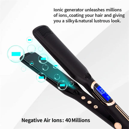 Hair Straightener 480F High Temperature Professional Wide Plates Irons MCH Hard Anodized Plate Treatment Hair Flat Iron