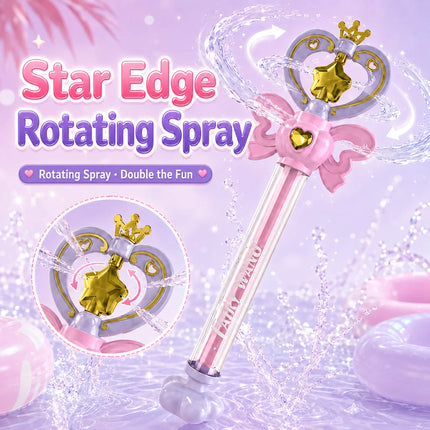 Outdoor Toys Magic Fairy Wand Water Gun Sparkling Summer Water Play Toy Birthday Gift Water Battle Cannon for Kids and Adults