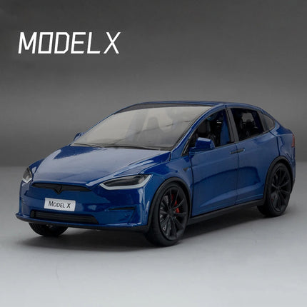 1:24 Model X Model Y Model 3 Alloy Die Cast Toy Car Model Sound and Light Children's Toy Collectibles Birthday gifts