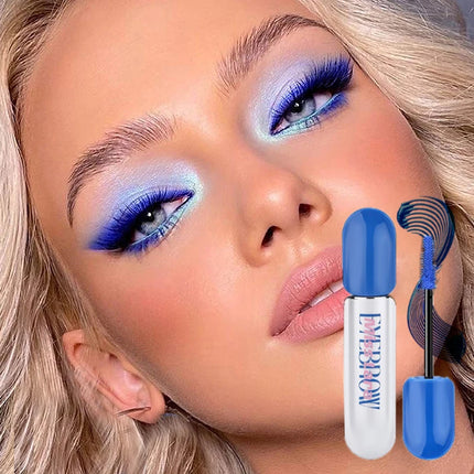 MISS LARA blue mascara, naturally curled, blue eyelashes, comfortable and natural, base mascara, enlarging eyes