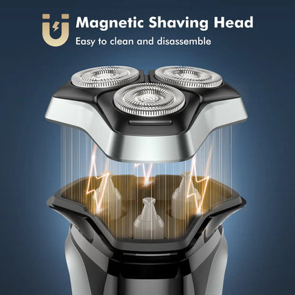 Sweker Electric Razor for Men Rechargeable Electric Shaver with Pop up Trimmer for Sideburns Trimmer Travel Lock IPX6 Waterproof