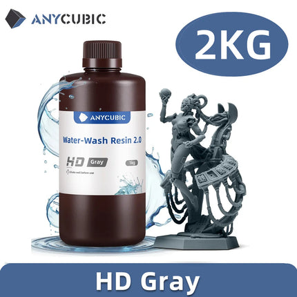 ANYCUBIC Water-Wash Resin For 3D Printer 405nm UV Resin Washable 3D Printer Resin For DLP LCD 3D Printing Material