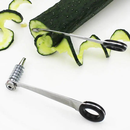 Spiral Slicer Blade Cucumber Carrot Potato Vegetable Spiral Knife Kitchen Tool stainless steel curler Handheld kitchen accessory