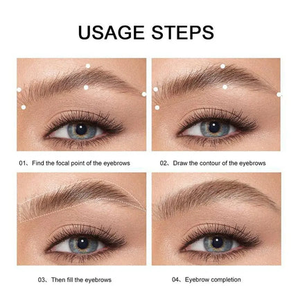 Three-color eyebrow powder natural long-lasting shadow three-dimensional eyebrow shape waterproof eyebrow cream Makeup Cosmetics