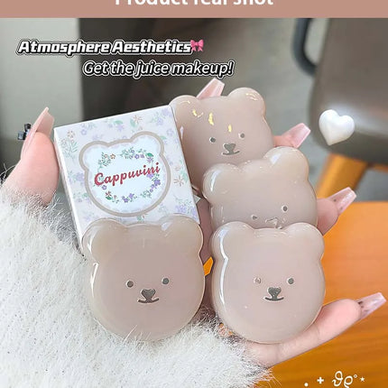 Little Bear Water Light Multi Purpose Cream Korean Makeup Milk Pink Purple Blush Brighten Face Rubores Rouge Juice Cute Makeup