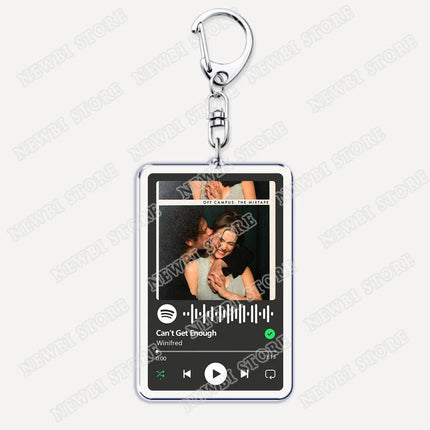 Hot TV Off Campus The Mixtape Keychains Into You U+Ur Hand Music Songs Keyings Jewelry Elle Kennedy Garrett Graham Fans Gifts