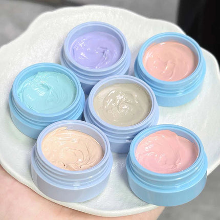 6-color Multi-purpose Cream High Coverage Concealer Cover Tear Groove Brightening Skin Tone Low Saturation Natural Blush Makeup