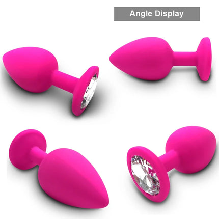 S/M/L Anal Plug Butt Vibrator Women/Men Soft Silicone Detachable Erotic Bullet Anal plug Bullet Gay Sex Toys for Adults Sex toy