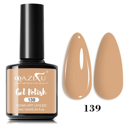 10ml Popular Brown Color Nail Polish UV LED Soak Off Gel Nail Polish For Nail Art DIY Salon Home Holiday Gift For Winter