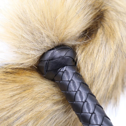 Sexy Fox Tail Whip Erotic Leather Whip Couple Flirting Spanking Fetish BDSM Bondage Slave Role Play Adult Games Sex Toys