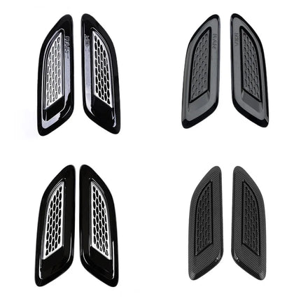 2Pcs/Set Car Exterior Hood Air Vent Outlet Wing Cover Trim for Land Rover Range Rover Sport Evoque Discovery 4 Freelander 2