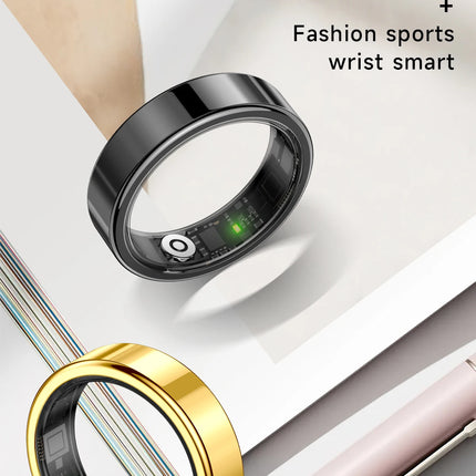 2026 New Tech Gadgets 5ATM Waterproof Smart Ring Sport Smartring Electronics Fitness Rings for Man Woman Android & Charging Case