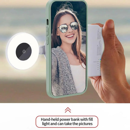 For Magsafe Magnetic Pocket Light Three-level Adjustment Led Fill Light Phone Selfie Light For Iphone 12-15 Series Makeup Vlog
