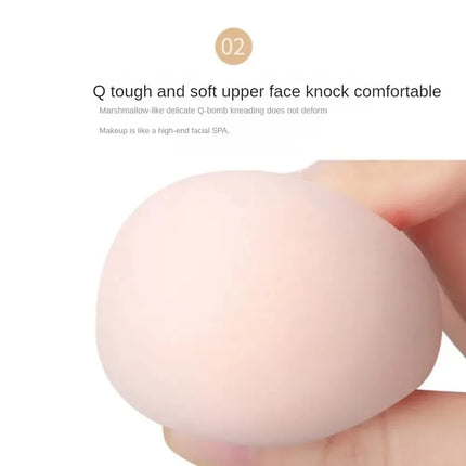 6pcs Mini Makeup Blender Puffs Quick Blending Chocolate Color Makeup Sponge Dry Wet Use Double Sided Cosmetic Tool Daily Makeup
