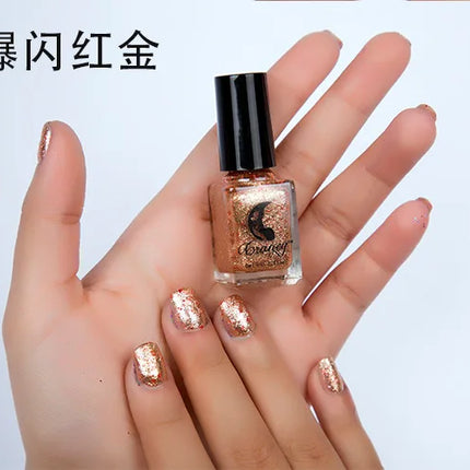 Metal Colour Nail Gel Polish Semi Permanent Mirror Gel Varnish Base Top Coat UV Gel Varnish Soak Off Nails Art Glue Nail Polish