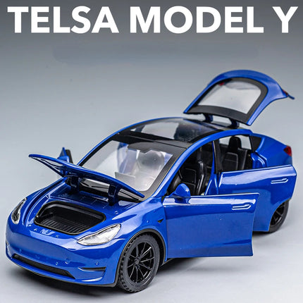 1:32 Model Y Alloy Car Model Diecast Metal Car Model Simulation Sound and Light Collection Childrens Toys Gift A963
