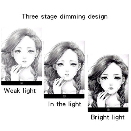A5 Led Drawing Copy Pad 3 Level Dimmable Board Table Animation Painting Educational Toys Adjustable Light Notepad For Children