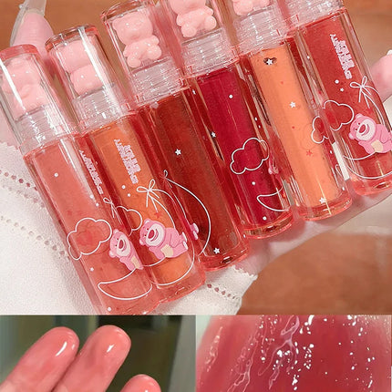 Mirror Lip Glaze - Glossy Lip gloss,Moisturizing Non-stick Cup Nude Lipstick High Pigmented Liquid Lipstick Lip Cosmetic Makeup