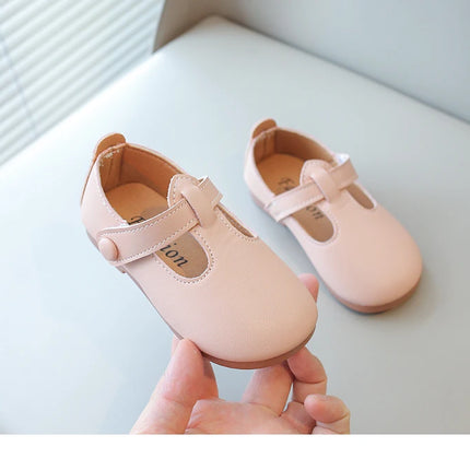 Toddlers Girls Leather Shoes Princess Sweet Simple Classic Kids Leather Flats for Medium Girl Children Dress Shoes for Wedding