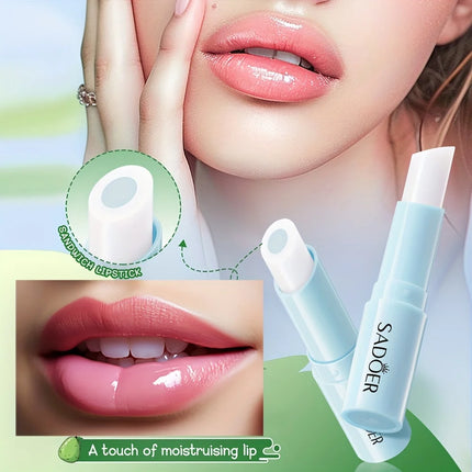 Avocado-Filled Temperature-Changing Moisturizing Lip Balm, Hydrating and Moisturizing Temperature-Changing Color Lip Balm 2.5g