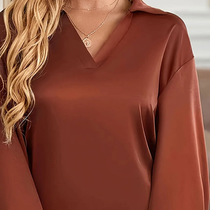 Women Plus Size Woven Spring And Summer Shirt