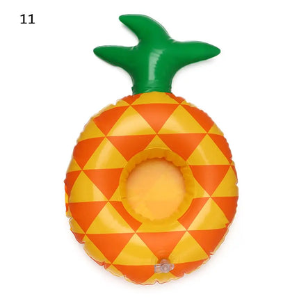 1PC Inflatable Float Cup Pad Swimming Pool Drink Cup Stand Holder Cute Drink Pool Mat For Kids Toy Summer Pool Party Decorations
