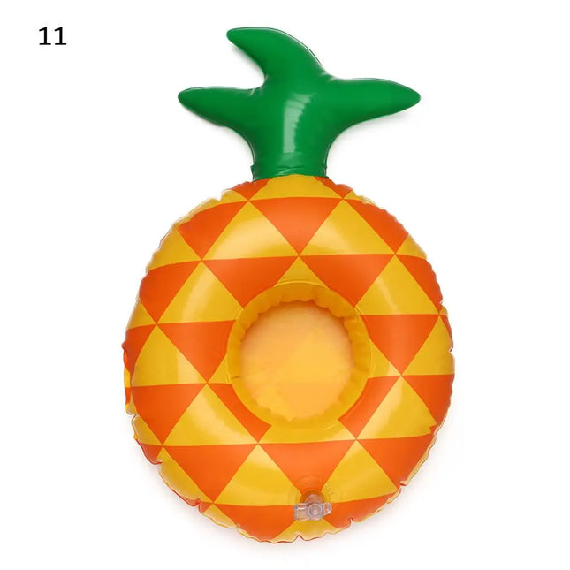 1PC Inflatable Float Cup Pad Swimming Pool Drink Cup Stand Holder Cute Drink Pool Mat For Kids Toy Summer Pool Party Decorations