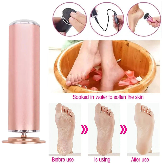 Adjustable Speed Electric Foot Grinder USB Powered Foot File Professional Callus Dead Skin Remover for Foot Care