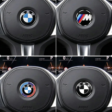 Car Steering Wheel Decoration Badge 45mm Sticker Accessories For BMW F25 F26 F16 F15 F34 F07 F40 F10 F45 F46 G20 G22 G23 G12 F13