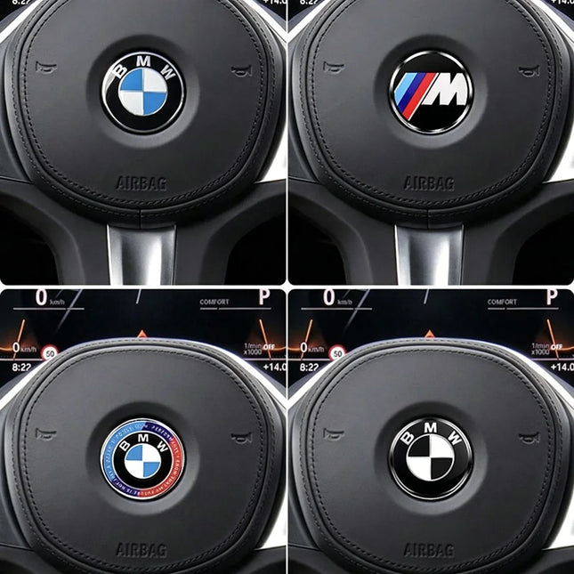 Car Steering Wheel Decoration Badge 45mm Sticker Accessories For BMW F25 F26 F16 F15 F34 F07 F40 F10 F45 F46 G20 G22 G23 G12 F13