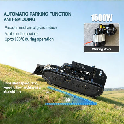 Customized AWY-900 All-Terrain Zero-Turn Remote Mower, 1500W*2 Brushless Motors for Stable Mowing snow shoveling lawn mower