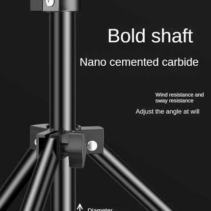 160cm Live Broadcast Tripod Landing Type Camera Anchor Selfie Light Frame Metal Thermometer Phone Holder