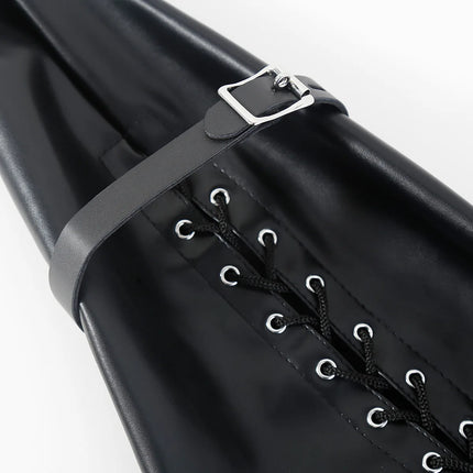 BDSM Leather Single Arm Restraint Sleeve Bondage Slave Straightjacket Gay Sex Toy for Men Human Furniture Role Play Gear