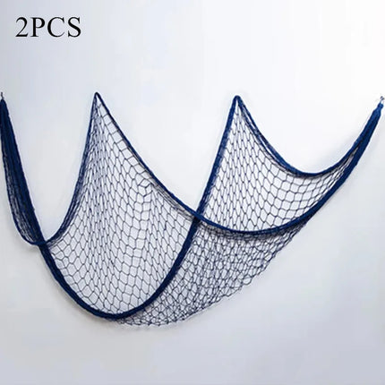 Fishing Net Navy Wall Hangings Studio Prop Room Home Decor Mediter Sea Stickers Marine Over The Garden Life Buoy Crafts Nautical