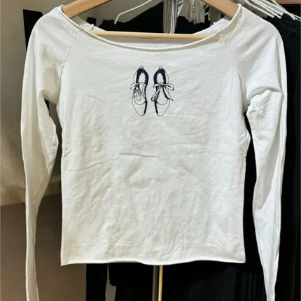 Pink Striped Slim Long Sleeve Tees Women Spring Casual Cotton O-neck Tshirt New Tops Clothes Sweet Cute  Vintage T-shirts Y2K