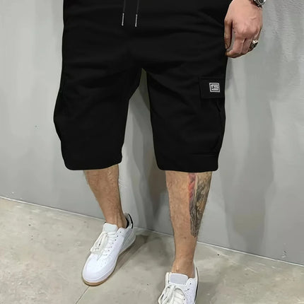 Summer New Mens Cargo Shorts Fashion Korean Version Loose Five Quarter Pants Men's Multi-pocket Straight Casual Short Pants