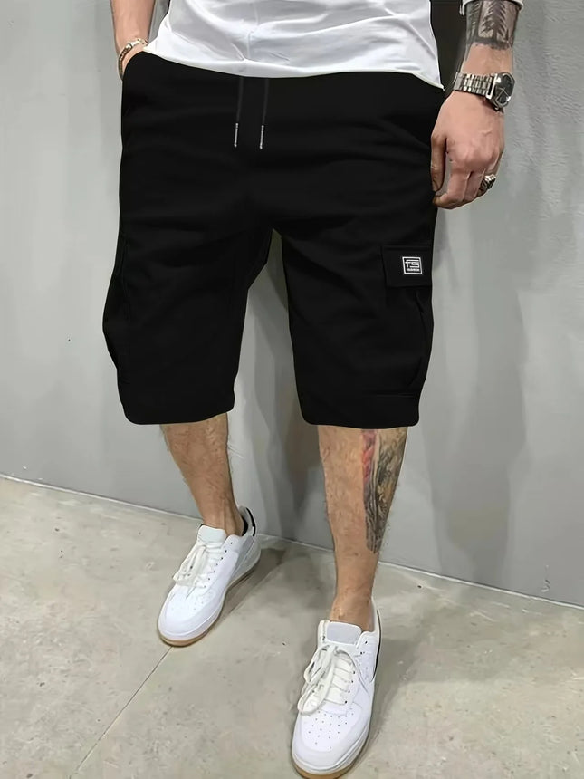 Summer New Mens Cargo Shorts Fashion Korean Version Loose Five Quarter Pants Men's Multi-pocket Straight Casual Short Pants