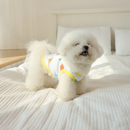 New Summer Small Dog Vest Summer Cool Thin Cat Sleeveless Vest Breathable Cute Medium Dog Halter Vest Clothes Puppy Halter Top