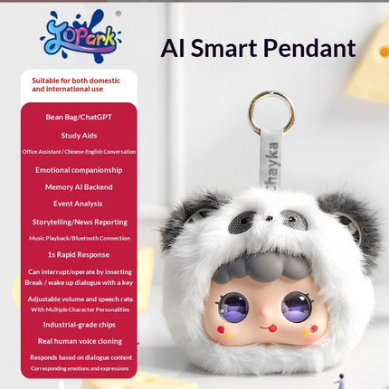 New Rongnuonuo Plush Ai Emotional Companion Robot Interactive Talking Panda Stuffed Toy Trendy Gift For Emotional Support