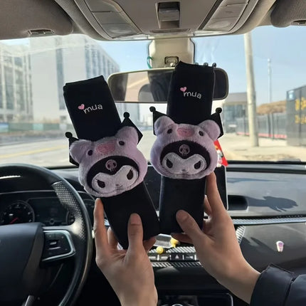 Cute cartoon character Kuromi car seat belt shoulder pads creative design car interior cute decoration holiday gift wholesale