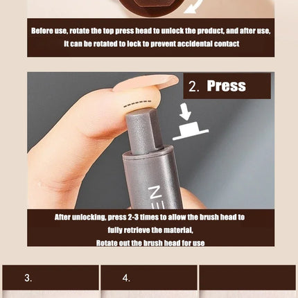 Eyebrow Pencil Angled Brush Quick Drying Angled Eye Brow Brush Waterproof Multifunctional Usage Hair-like Strokes Eyebrow Tint