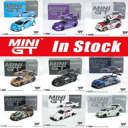 MINIGT 1:64 Porsche Lamborghini LWBK A80 ER34 1087 alloy car Model 1059 1081 1068 1067 1053 967 1083 1066 1054 984 1052 977