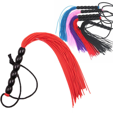 Tails Rubber Whip Trick Fetish Spanking Paddle Fantasy Mini Flogger Sex Toys For Couples SM Queen Policy Knout Games Trickle